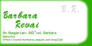 barbara revai business card